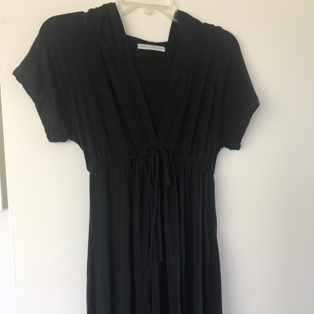 Robin Piccone Black Cotton Swimsuit Coverup Sz M